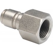 BE 1/4" Male QR to 1/4" Female - 275 Bar / 4000 Psi - Stainless Steel Coupler