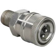BE 1/4" Female QR to 1/4" NPT Male 275 Bar / 4000 Psi - Stainless Steel Coupler
