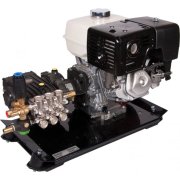 Skid Mounted E100-1010 Interpump Honda GX390 Petrol Engined Pump Unit - 21lpm - 170Bar / 2465Psi