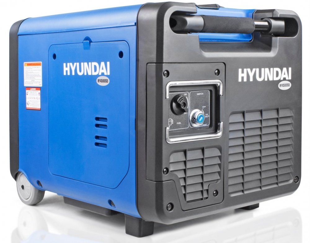 Hyundai HY4500SEI 4.0kW / 5kVA Remote Start Petrol Inverter Generator - Generators