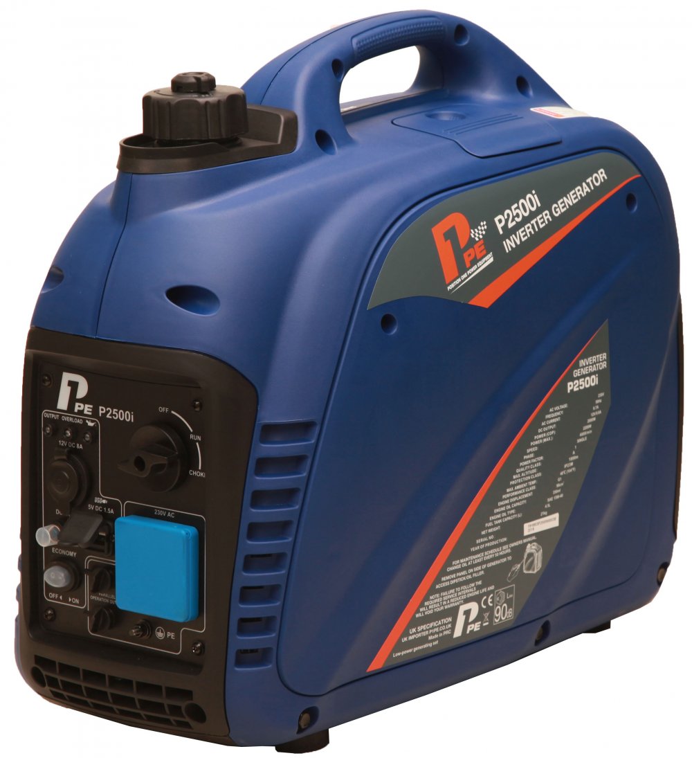 P1PE P2500i 2200W Portable Petrol Inverter Generator - Generators