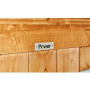 Power 10x4 Pent Garden Shed Overlap - Single Door