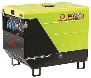 Pramac P6000 10HP Yanmar Diesel Generator 5.9kVA / 5.3kW - 230 / 115V