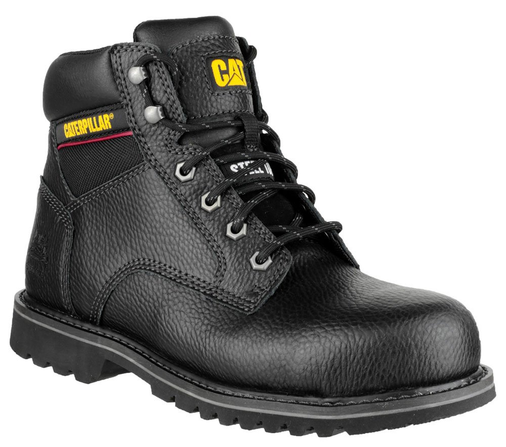 Caterpillar Black Electrical Safety Boots UK 7 Euro 41 Work